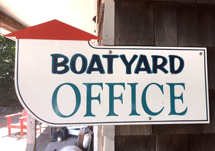 boatyard office sign