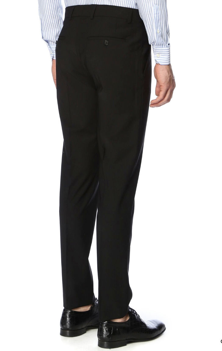 Miniaturbild: Herrenanzug Schwarz Slim Fit Stretch Anteil alle Größen