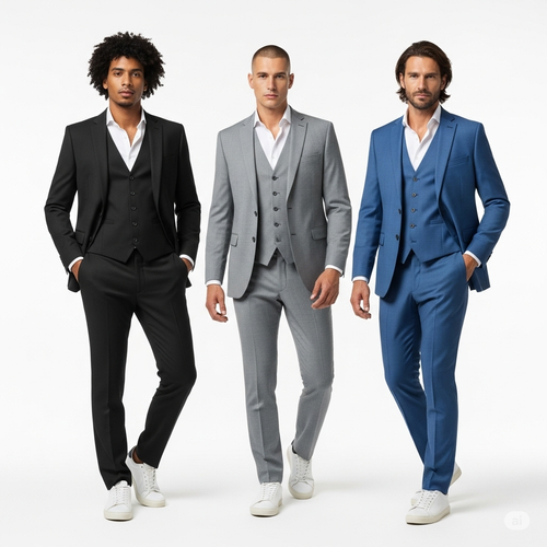 Herren Business Anzug Slim Fit - Moderner Zweiteiler Für Büro & Feiern