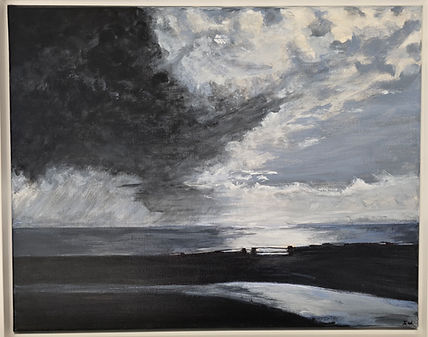 Stormy weather Dallas road