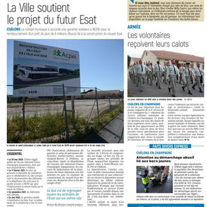 La ville de Châlons garantit une partie du financement du nouvel ESAT