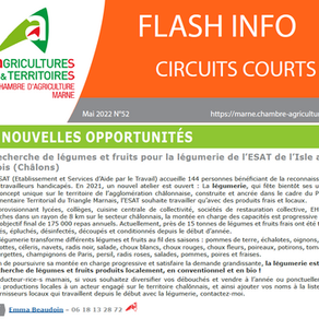 Recherche de légumes et fruits pour la légumerie de l'ESAT de l'Isle aux Bois