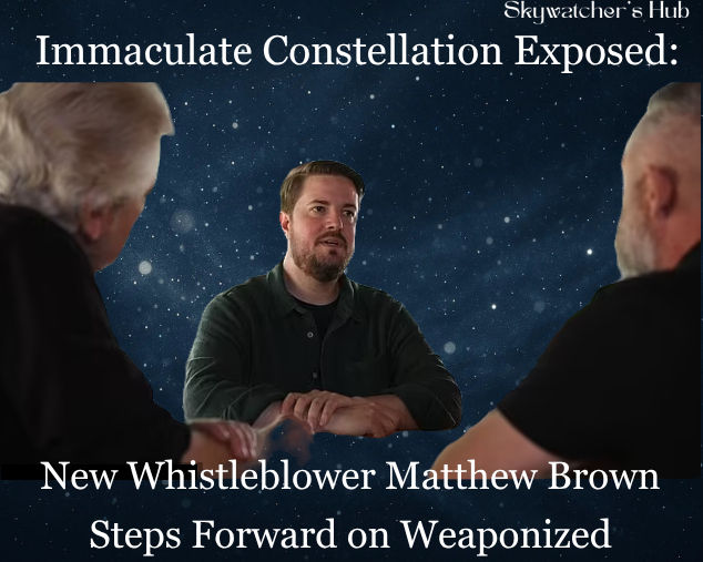 Whistleblower Matt Brown being interviewed by journalists Jeremy Corbell and George Knapp for their podcast called, "Weaponized"