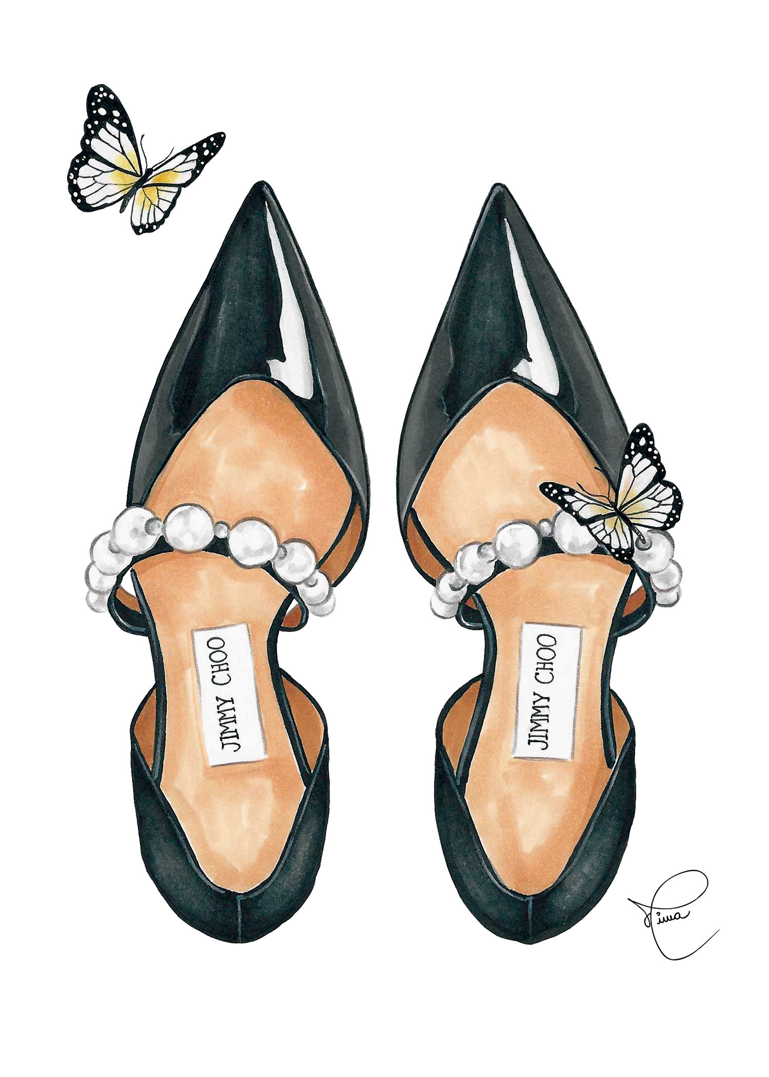 Jimmy Choo & Butterflies