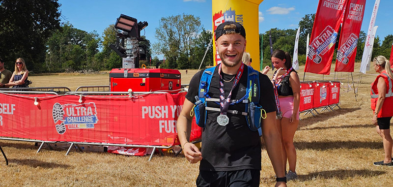 Team IPM at the finish line of the North Downs Ultra Challenge