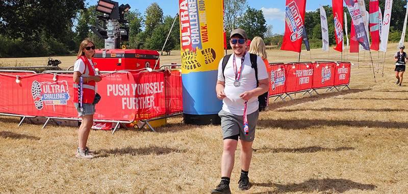 Team IPM at the finish line of the North Downs Ultra Challenge