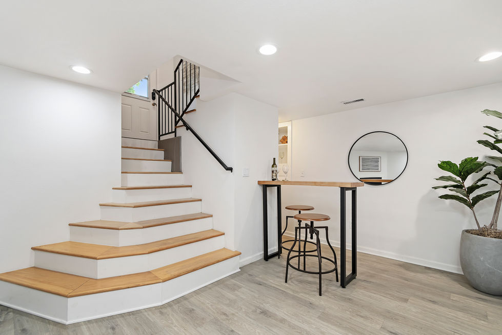 stairs leading up to the second floor of a house