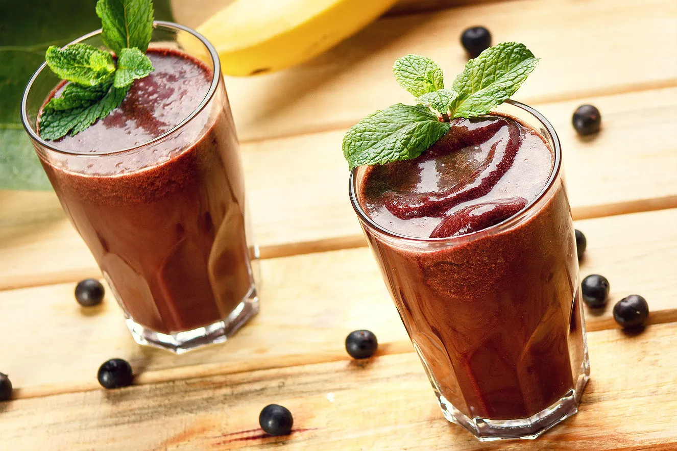 shake de açaí e proteína