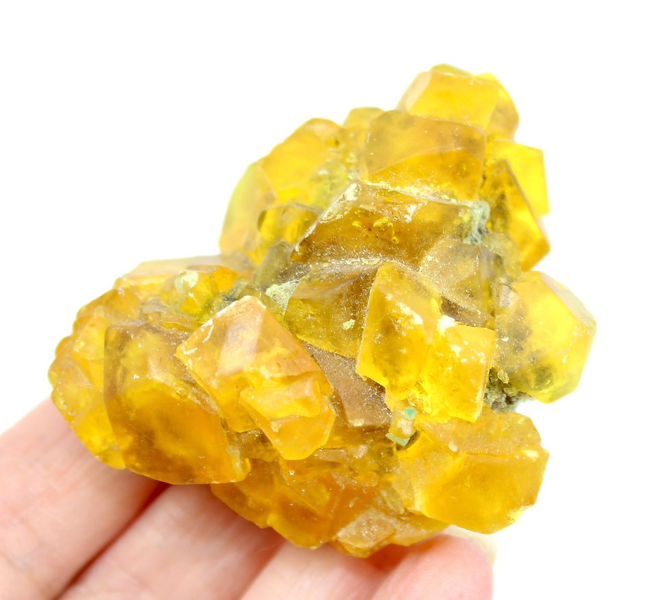 Thumbnail: Yellow Fluorite Cluster