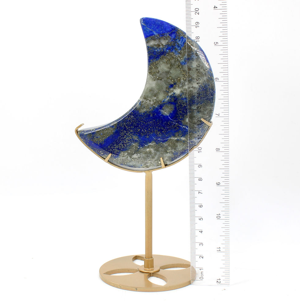 Thumbnail: Lapis Lazuli Polished Moon with Stand