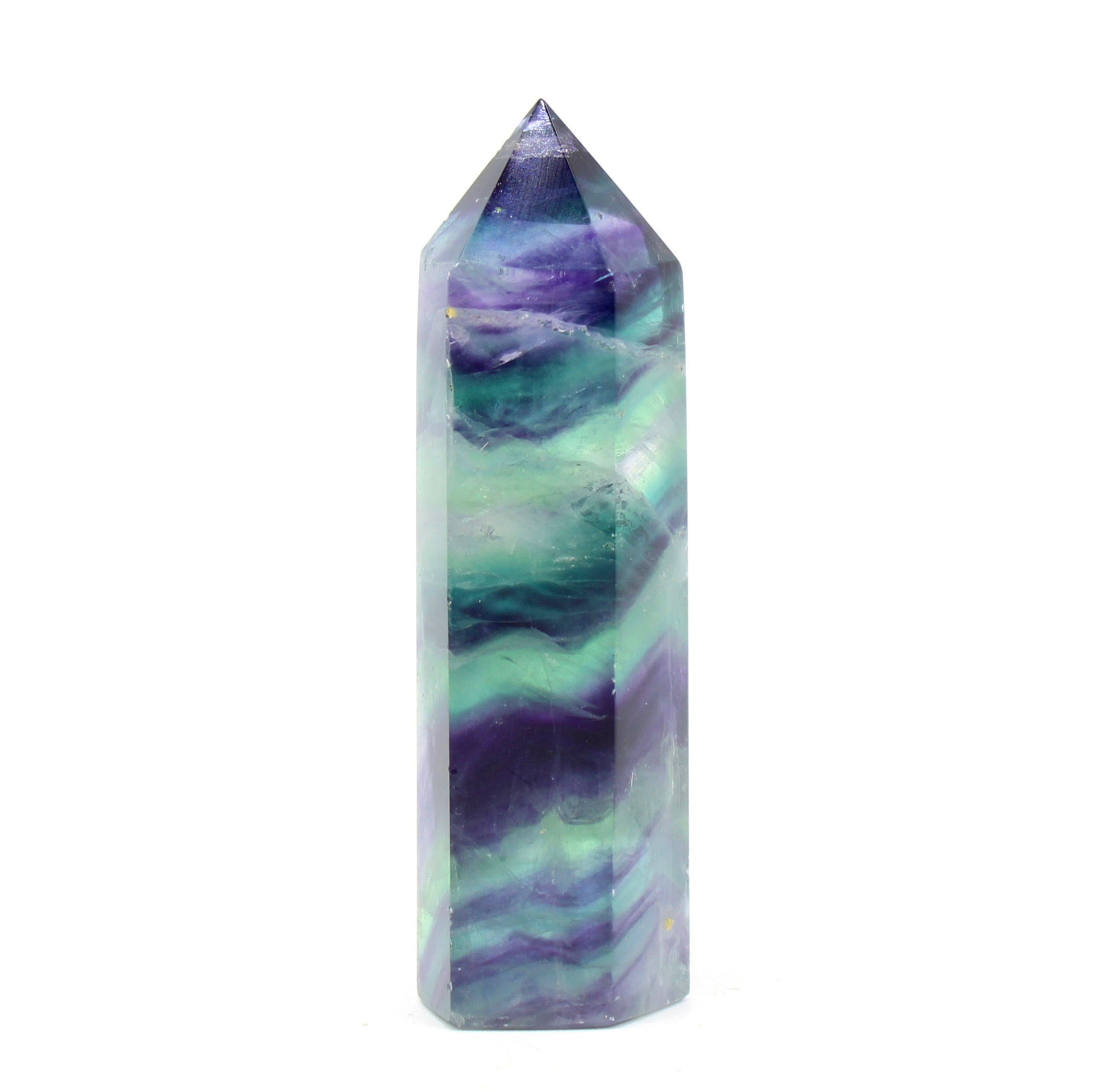 Rainbow Fluorite Point