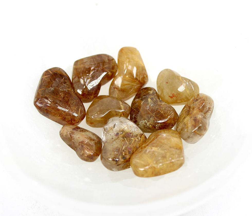 Thumbnail: Golden Rutile (Angel's Hair) Crystal Heart