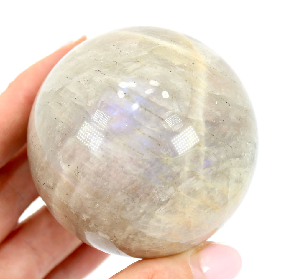 Thumbnail: Moonstone Sphere with Blue Flash