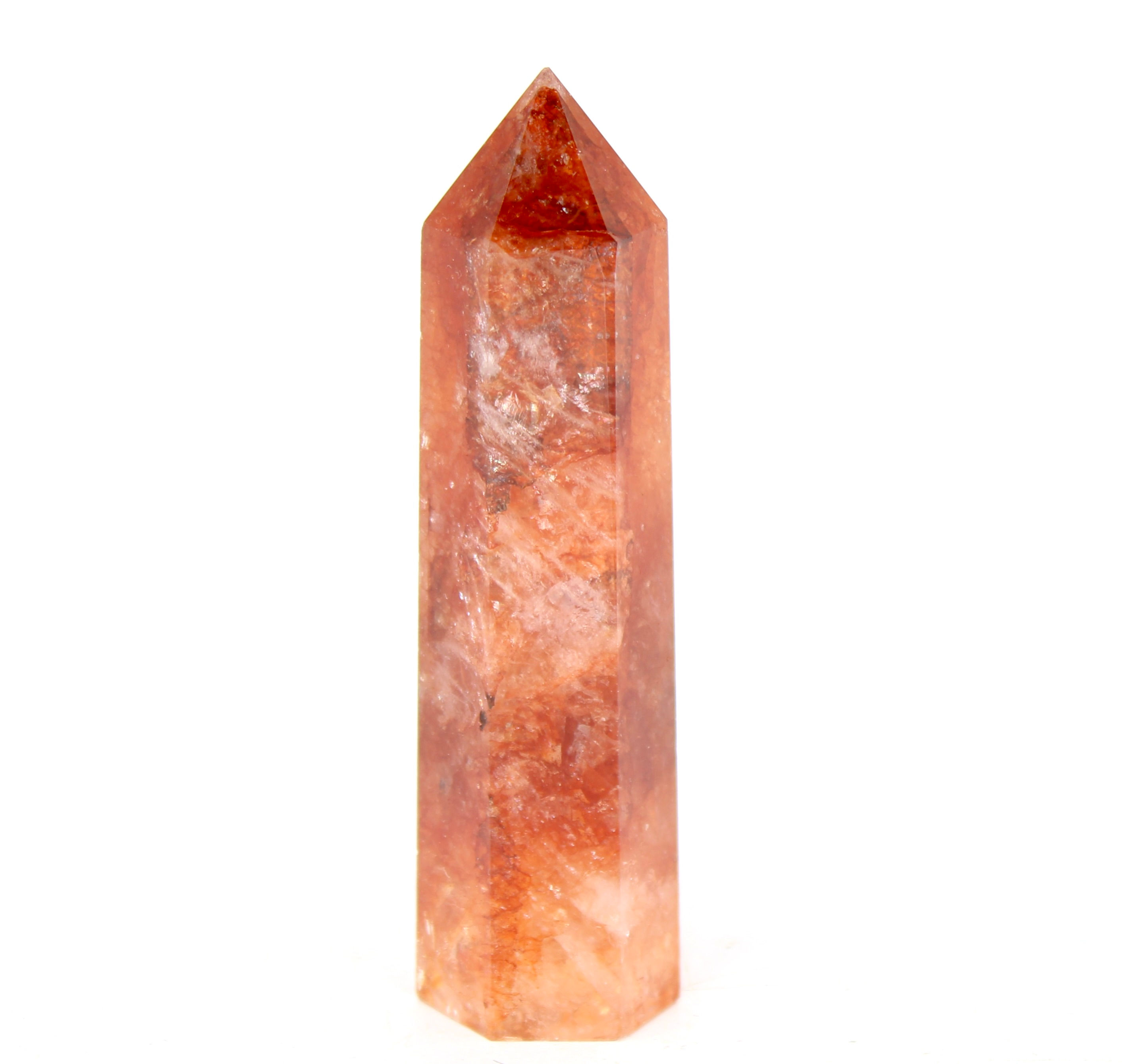 Fire Quartz Rainbow Crystal Point