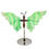 Thumbnail: Green Fluorite Butterfly Wings with Stand