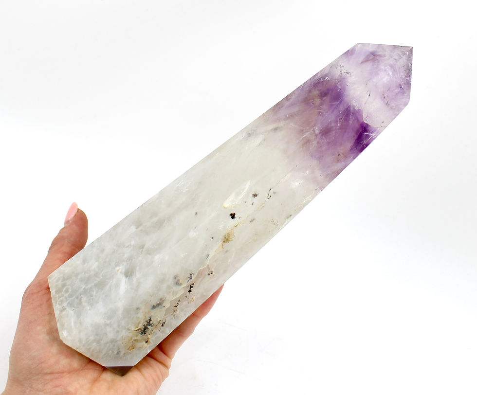 Thumbnail: Amethyst and Agate Crystal Point