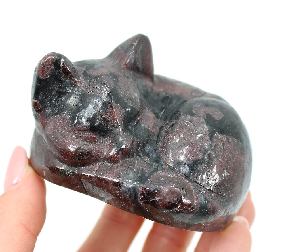 Thumbnail: Garnet Sleeping Cat