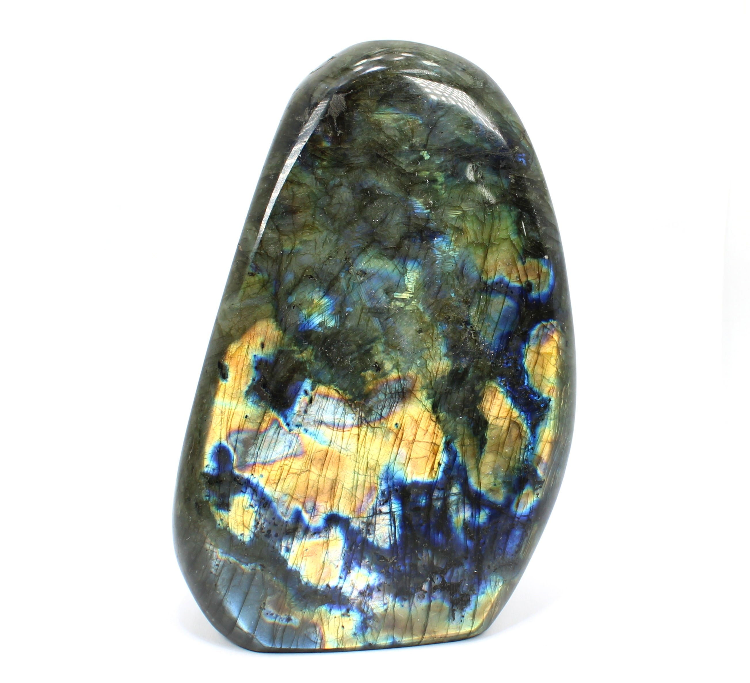 Labradorite Gold and Blue Flash Freeform