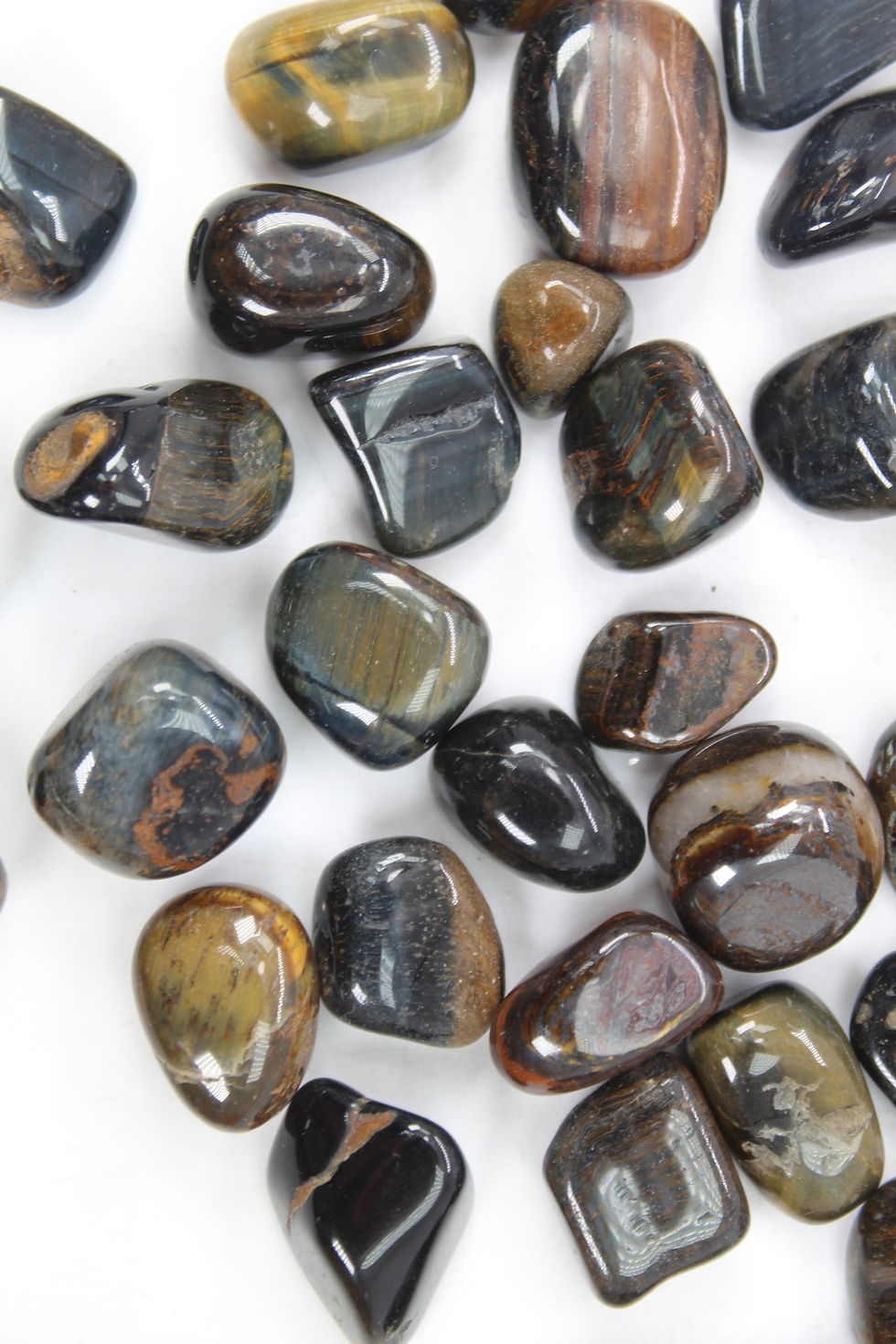 Thumbnail: Blue Tiger Eye Tumble Stone