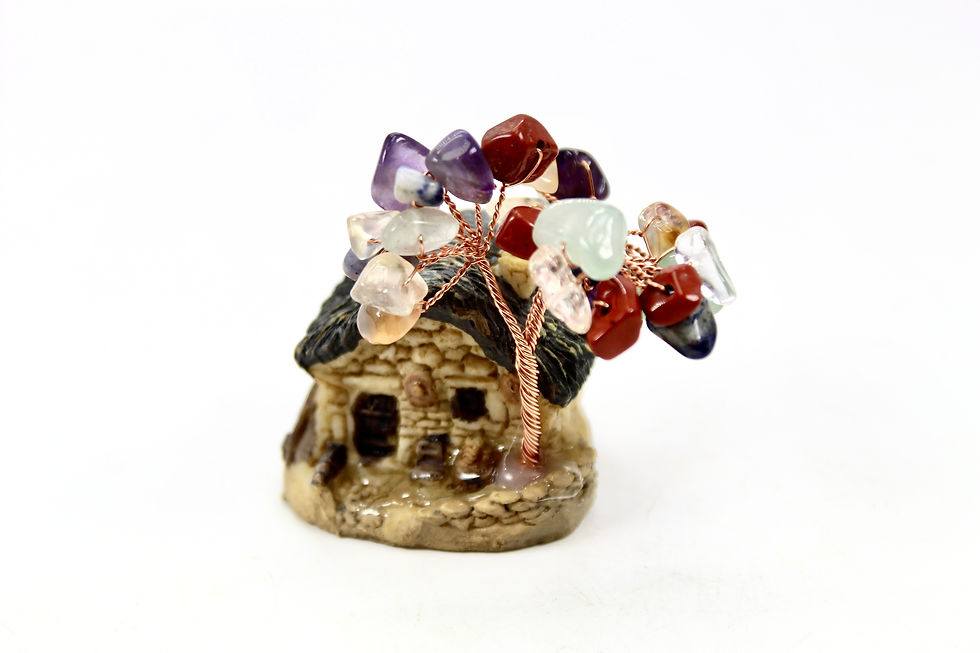 Thumbnail: Gemstone Tree Fairy House (25+ Chips)