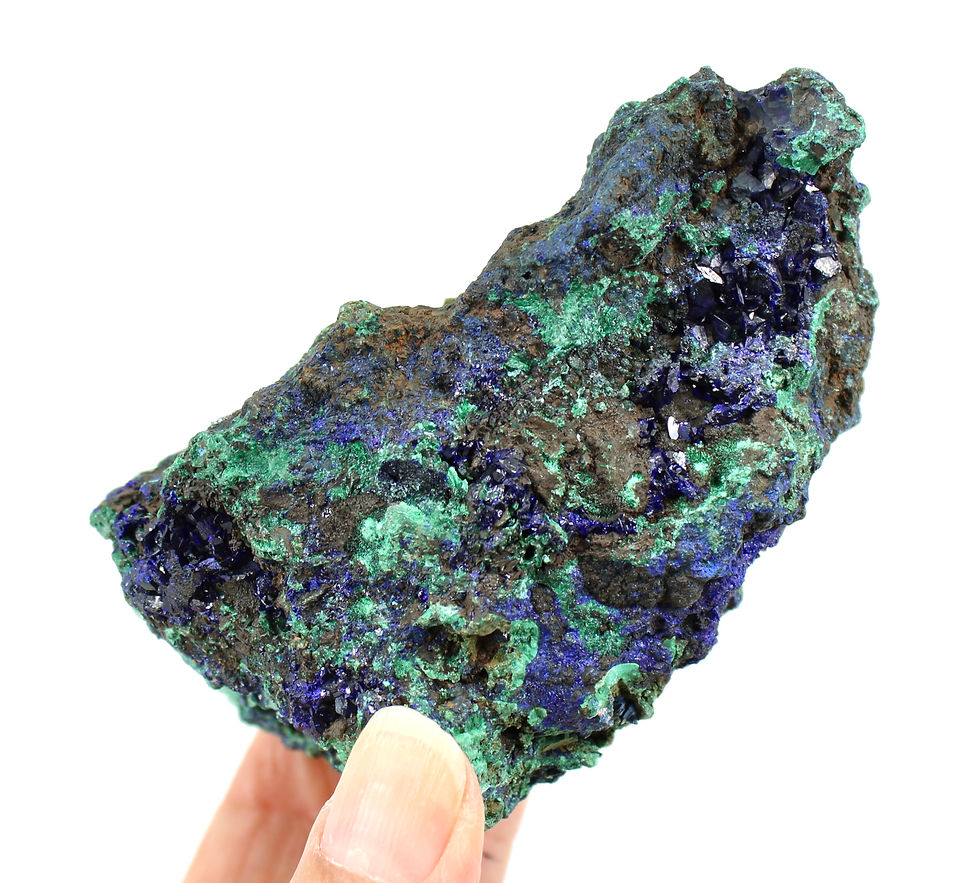 Thumbnail: Azurite and Malachite Unpolished Specimen