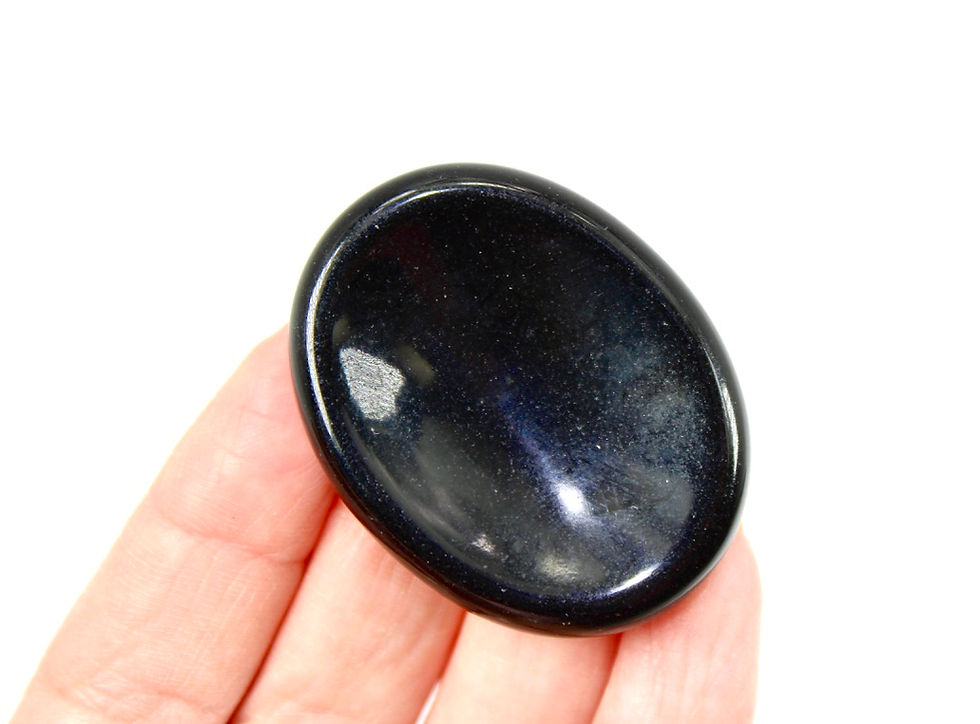 Thumbnail: Black Obsidian Thumb/Worry Stone