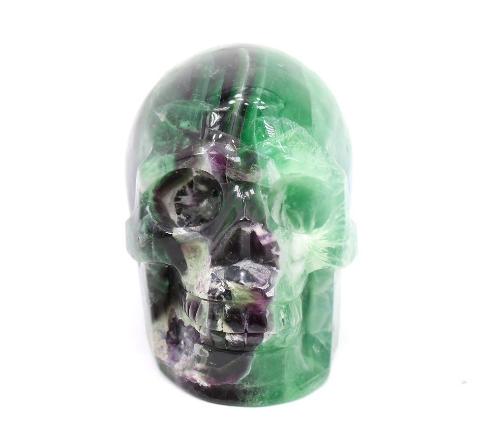 Thumbnail: Green and Purple Fluorite Skull