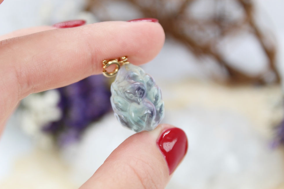 Thumbnail: Fluorite Fox Pendant