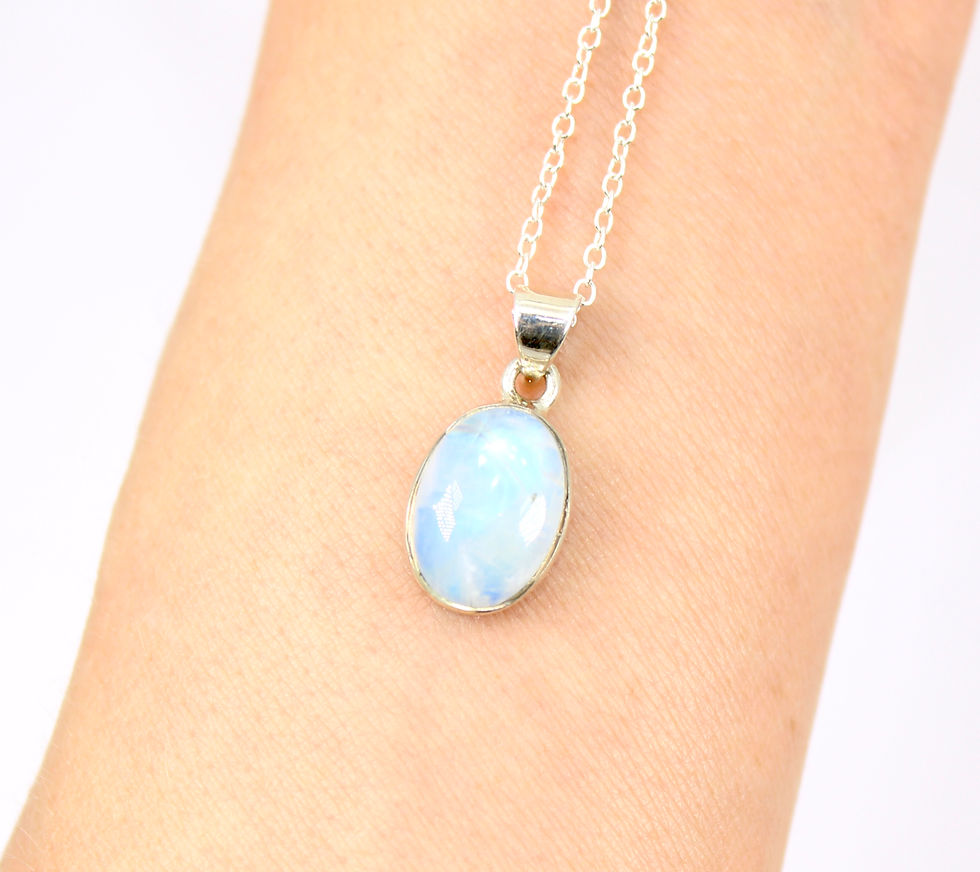 Thumbnail: Blue Moonstone 925 sterling silver Pendant