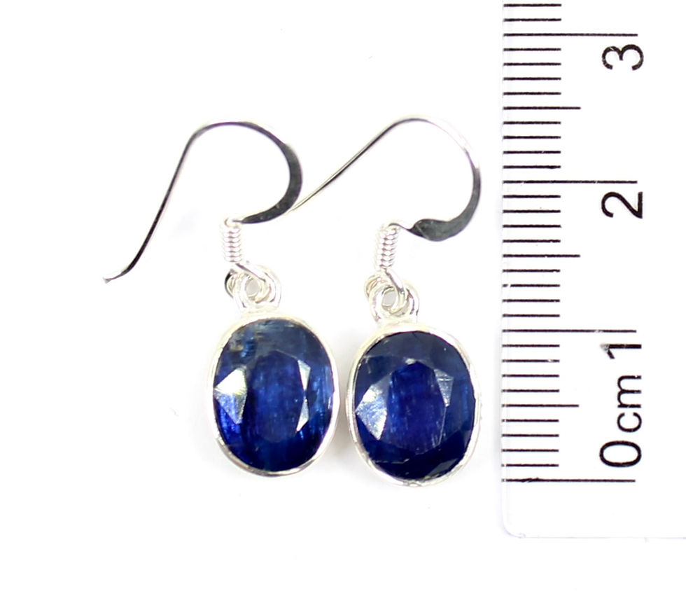 Thumbnail: Kyanite 925 Sterling Silver Drop Earrings