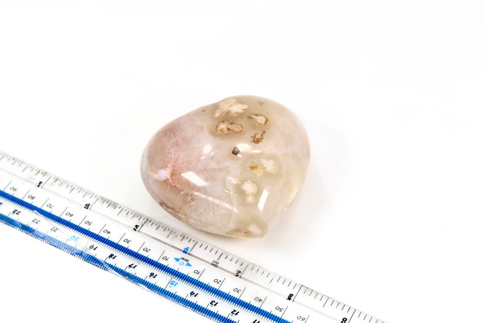 Thumbnail: Yellow and Pink Flower Agate Heart
