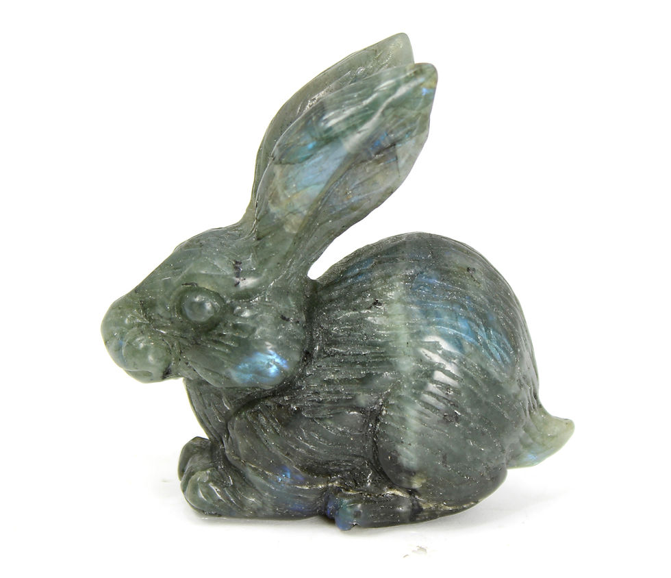 Thumbnail: Labradorite Hare Carving