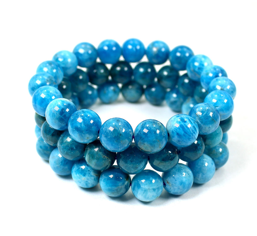 Apatite Gemstone Bead Bracelets