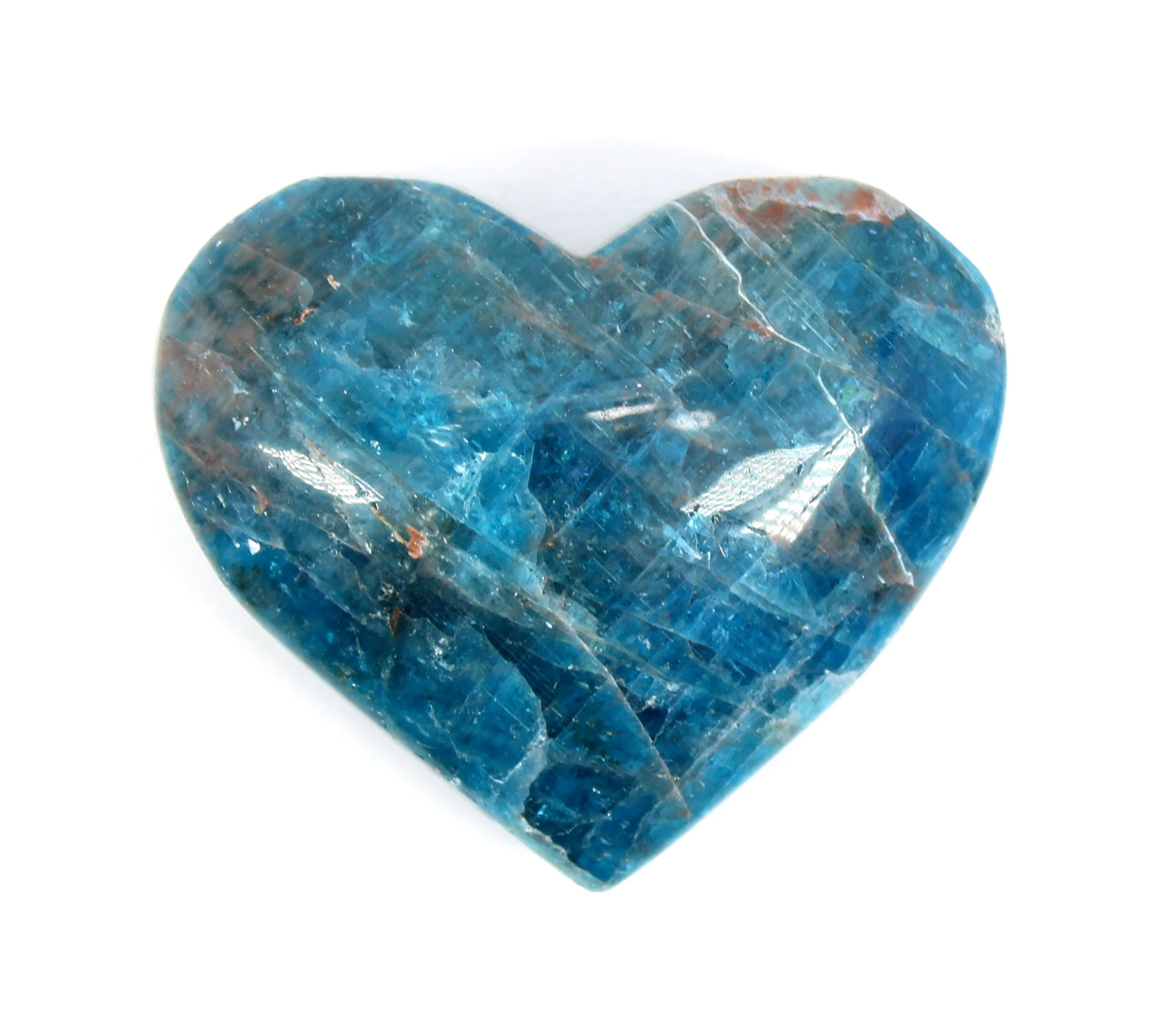 Blue Apatite Crystal Heart