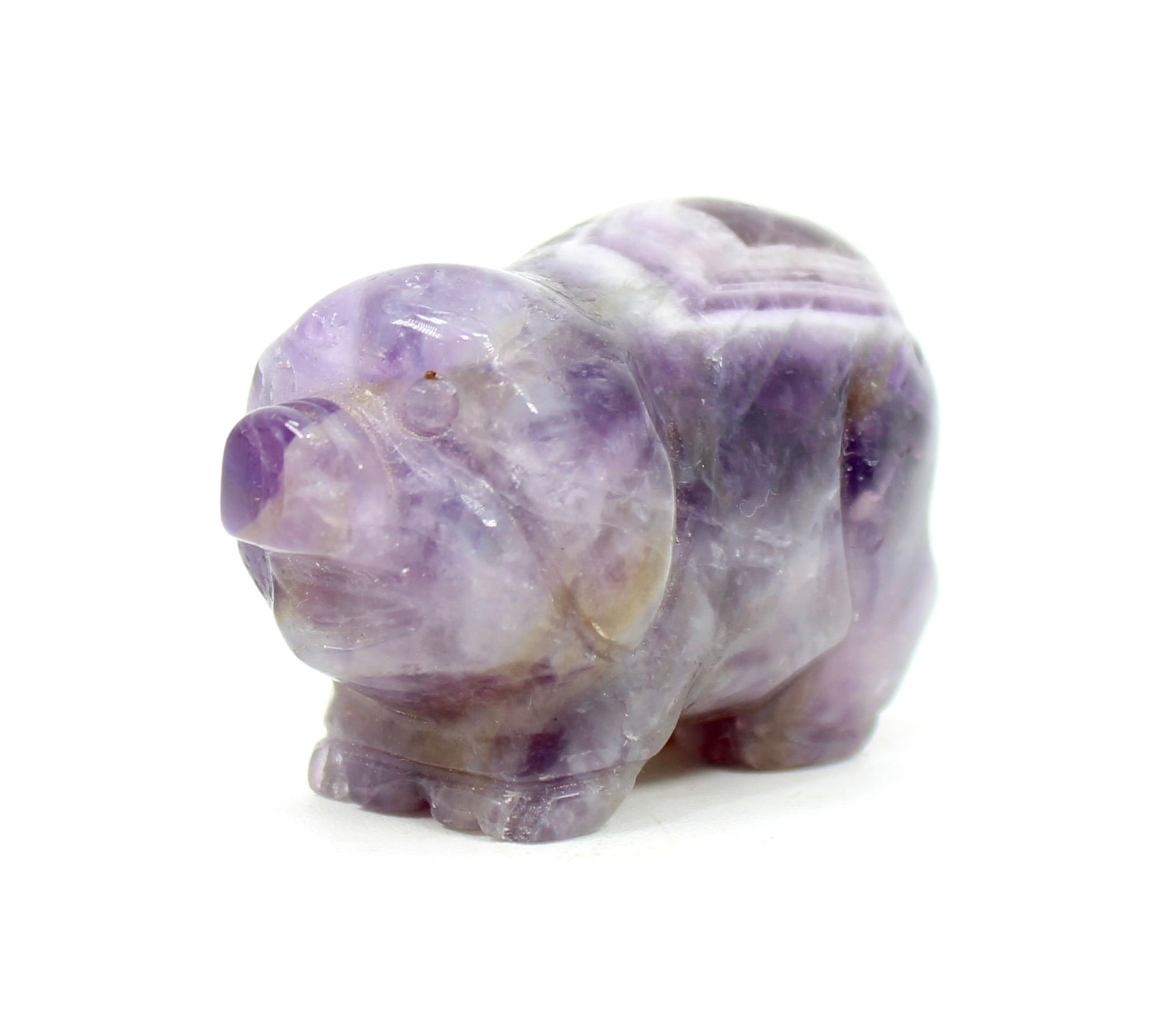Chevron Amethyst Mini Pig