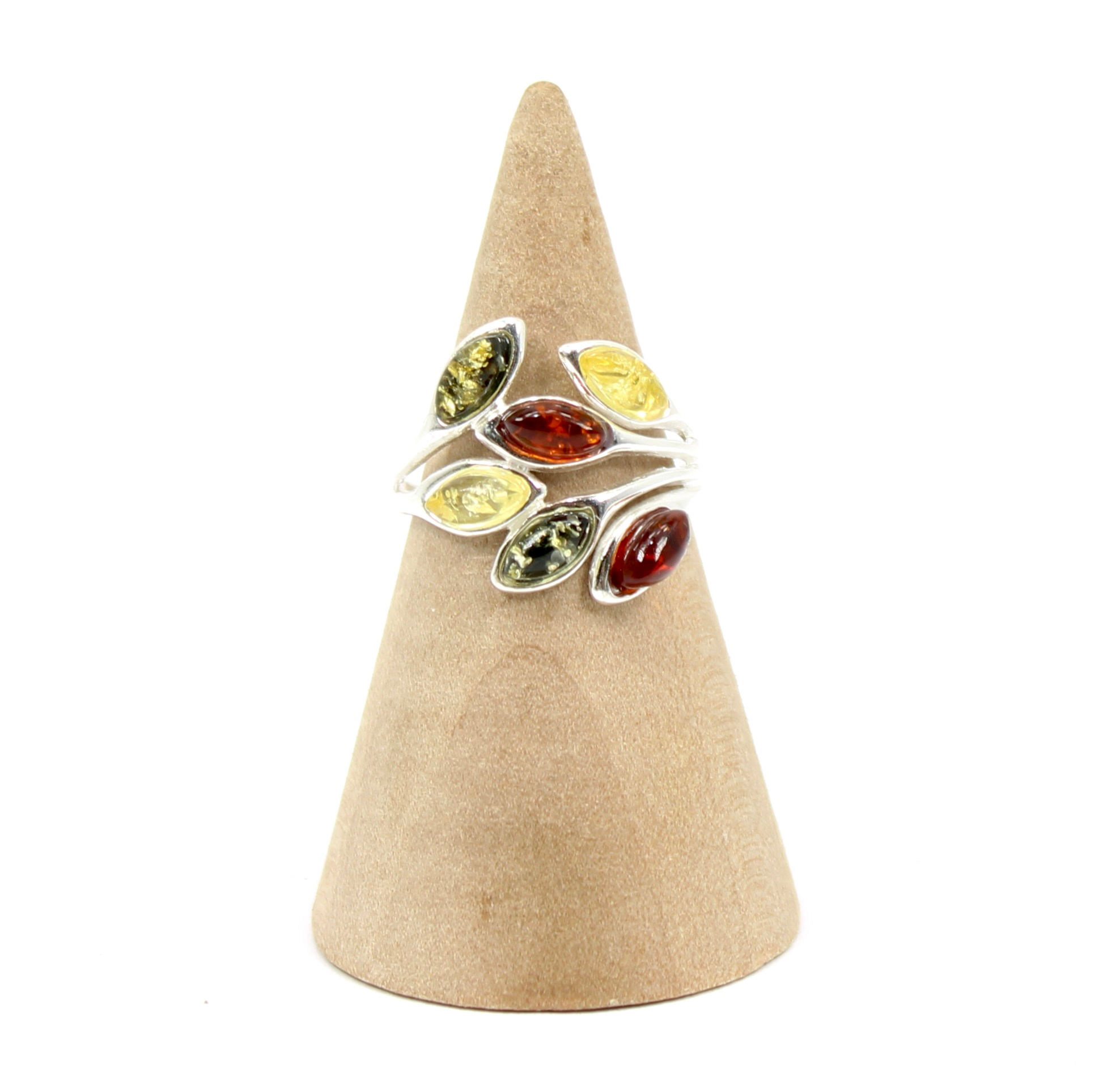 Baltic Amber 925 Sterling Silver Ring (O/7)