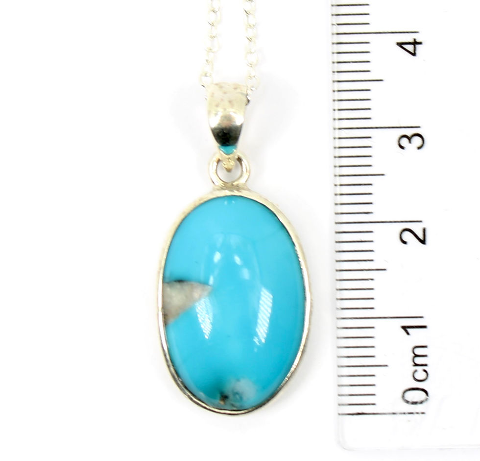 Thumbnail: Arizona Turquoise 925 Sterling Silver Pendant