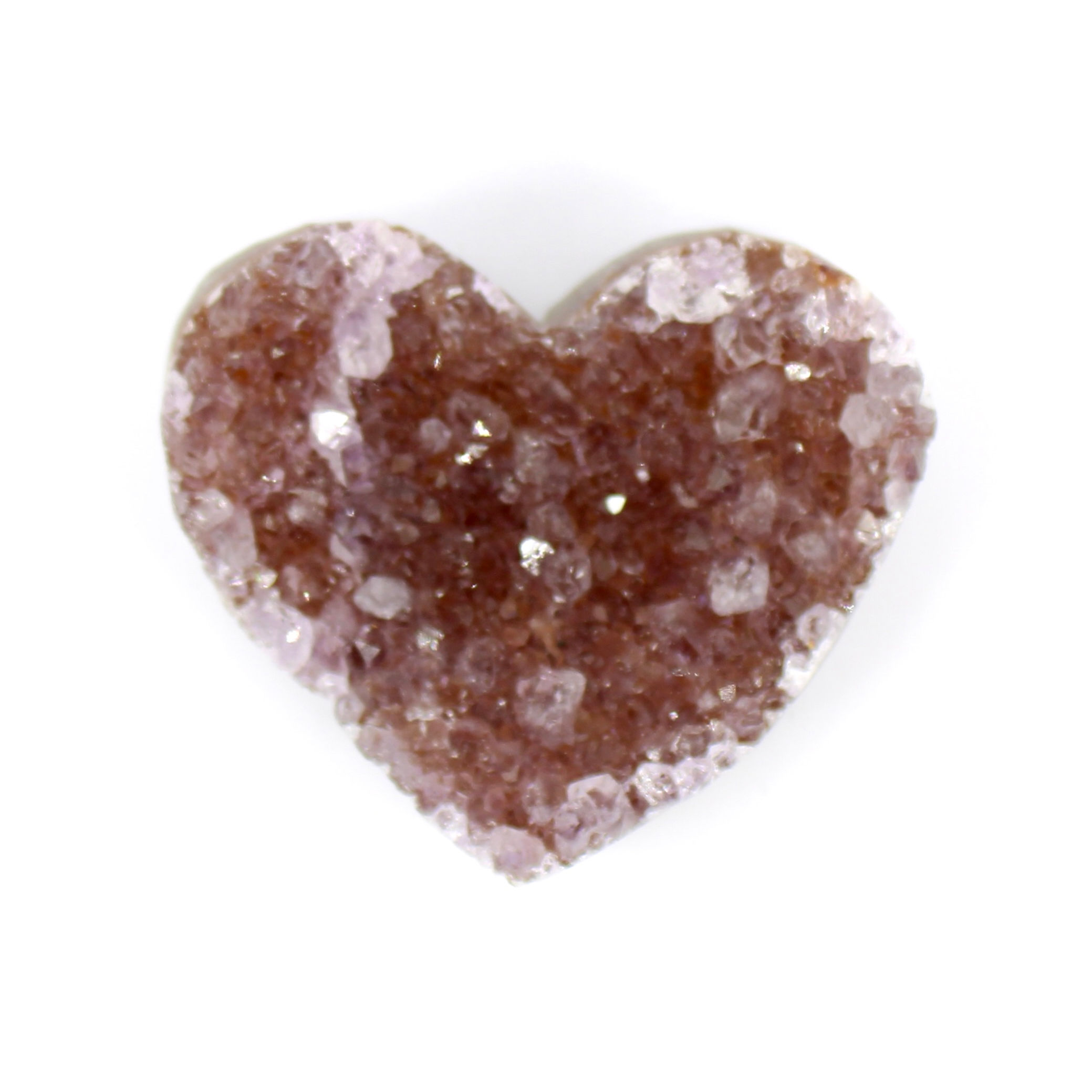 Amethyst Cluster Heart