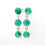 Thumbnail: Emerald 925 Sterling Silver Faceted Earrings