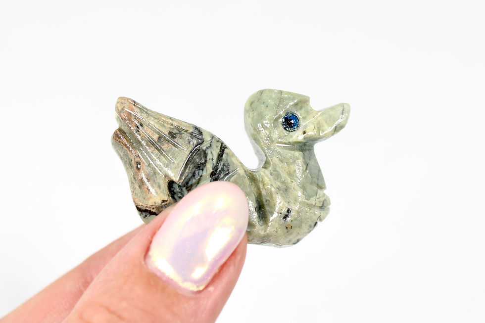 Thumbnail: Scottish Jasper Duck Carving