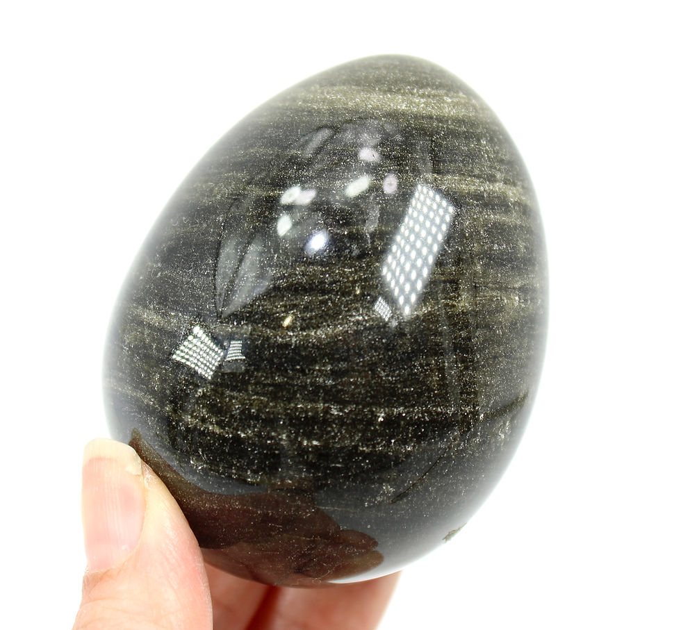 Thumbnail: Gold Sheen Obsidian Egg