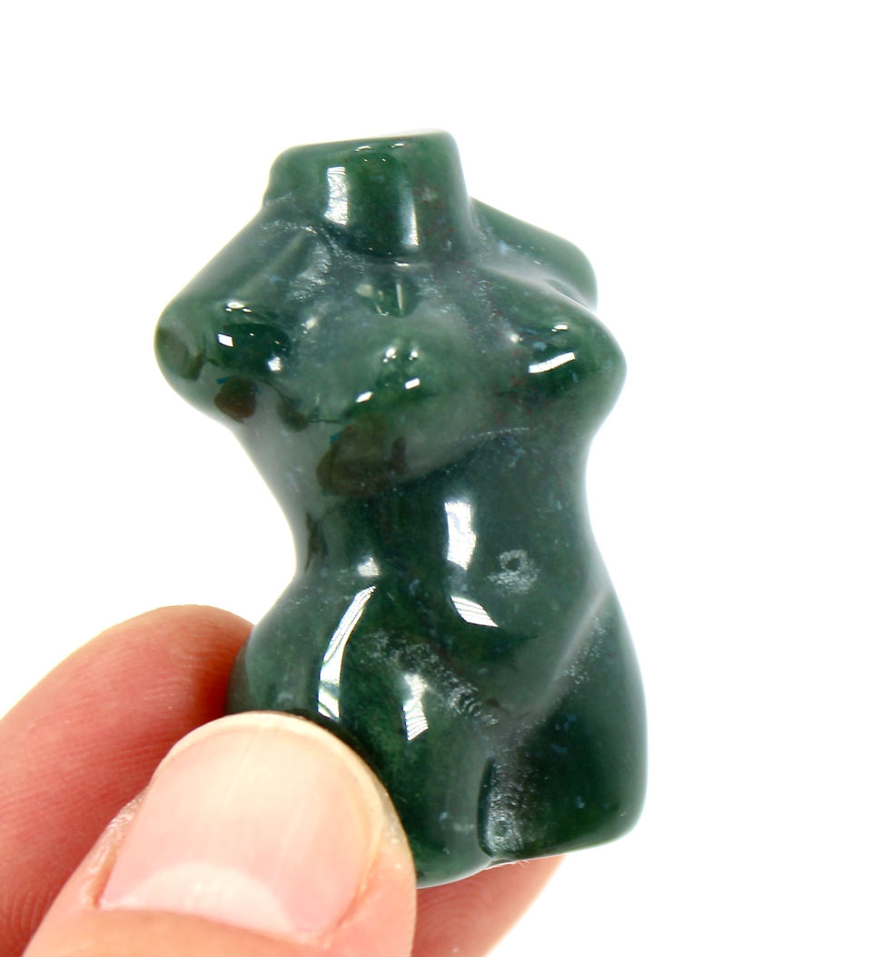 Thumbnail: Ocean Jasper Crystal Goddess Carving