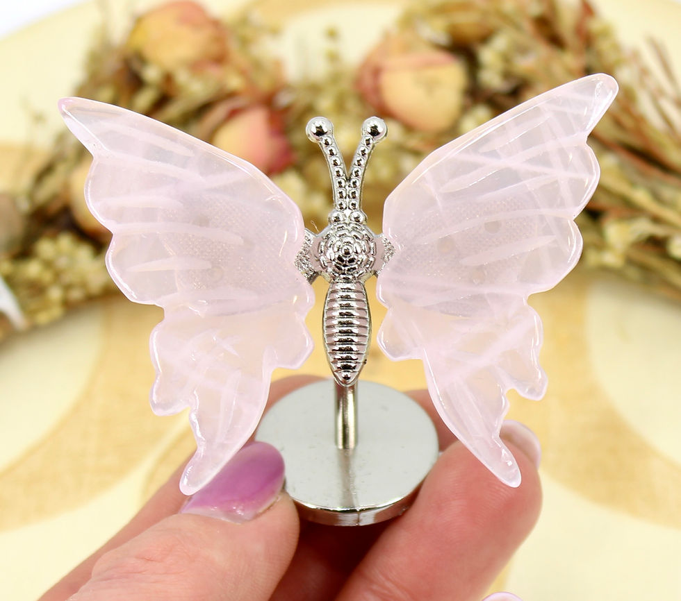 Thumbnail: Rose Quartz Butterfly Wings