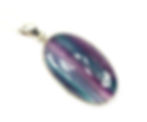 Thumbnail: Rainbow Fluorite 925 Sterling Silver Pendant