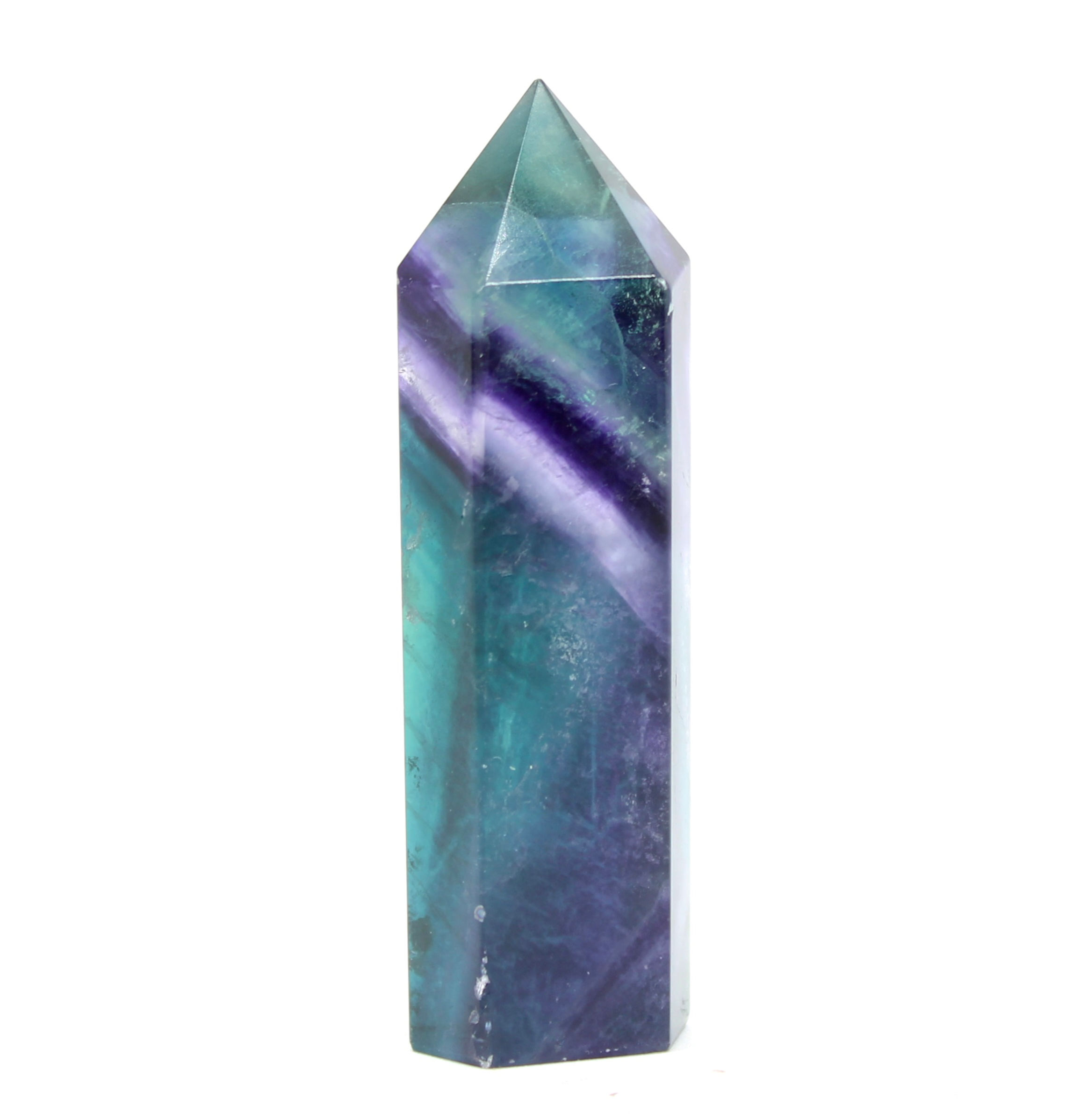 Rainbow Fluorite Point