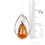 Thumbnail: Gold Amber 925 Sterling Silver Pendant