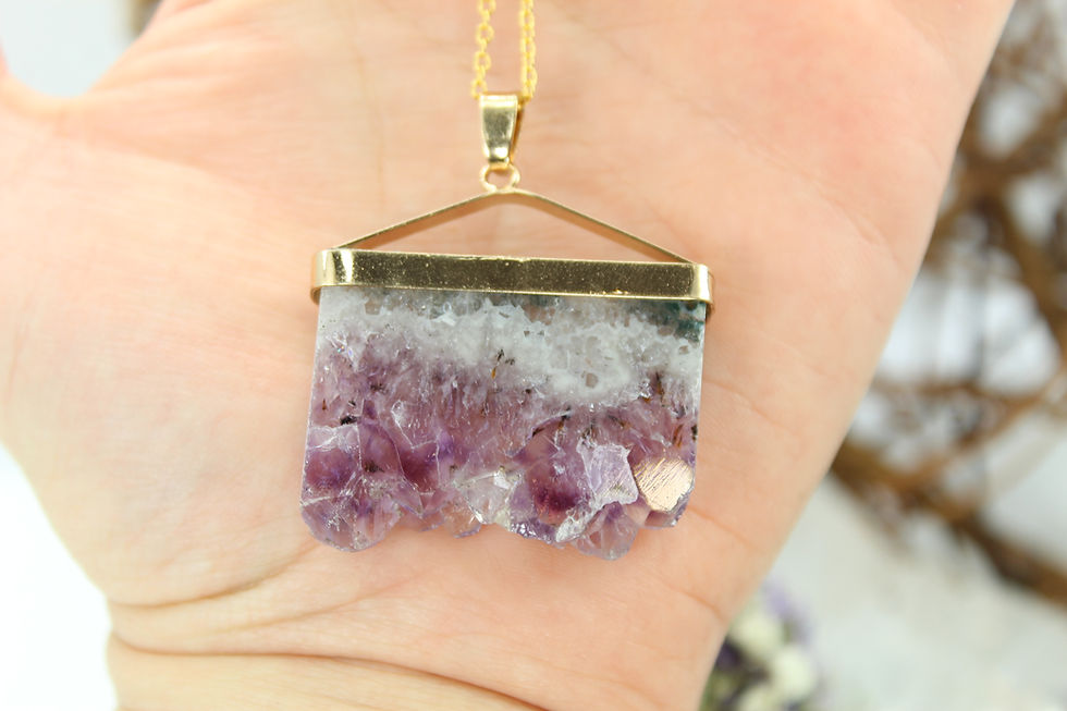 Thumbnail: Amethyst Slice Pendant