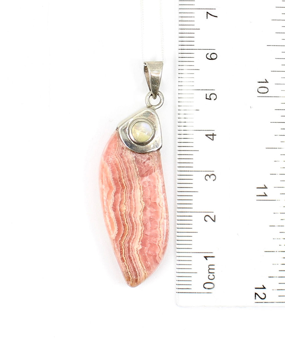 Thumbnail: Rhodochrosite 925 Sterling Silver Pendant