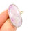 Thumbnail: Pink Moonstone 925 Sterling Silver Ring (Q/8)