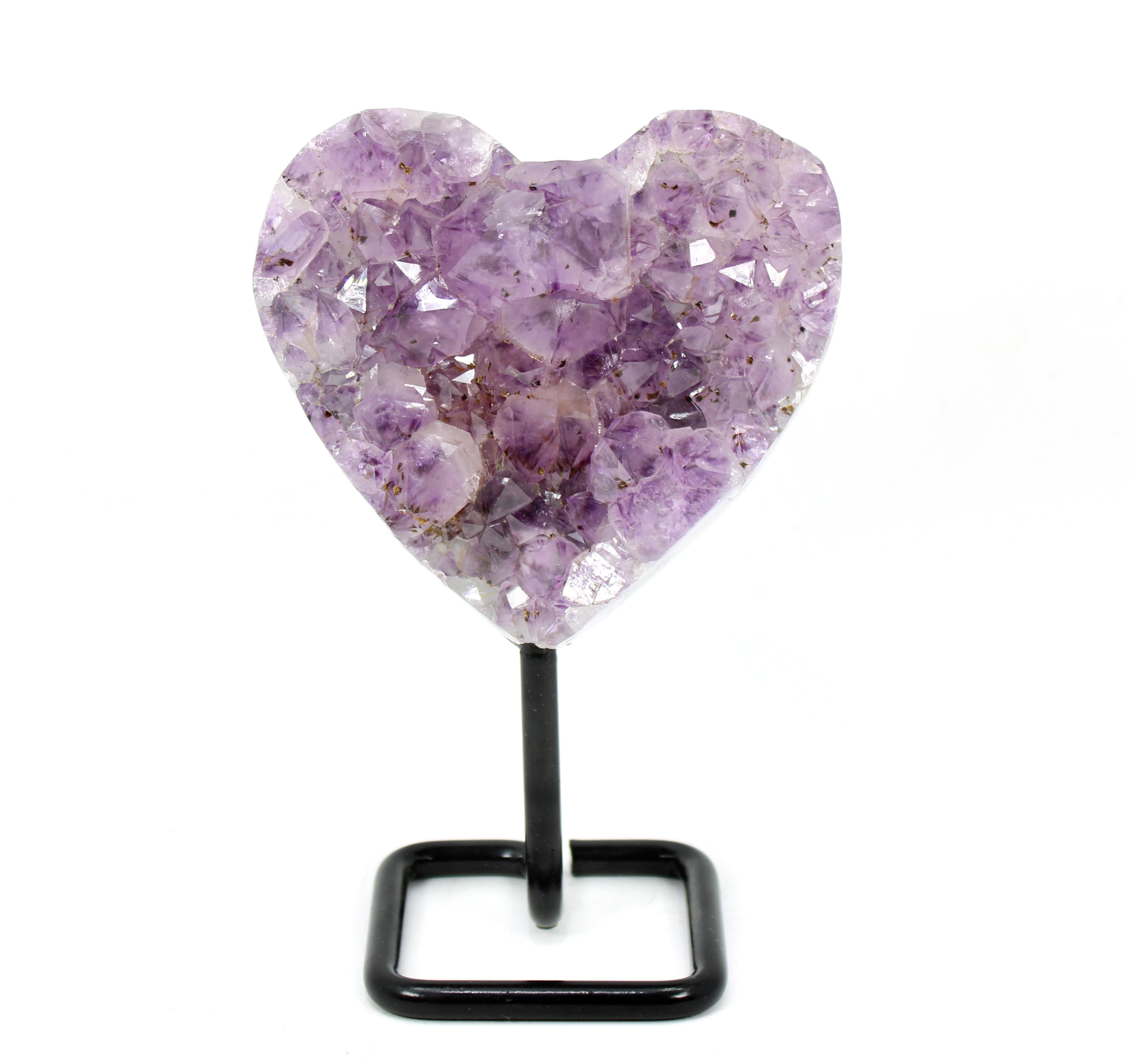 Amethyst Cluster Heart with stand